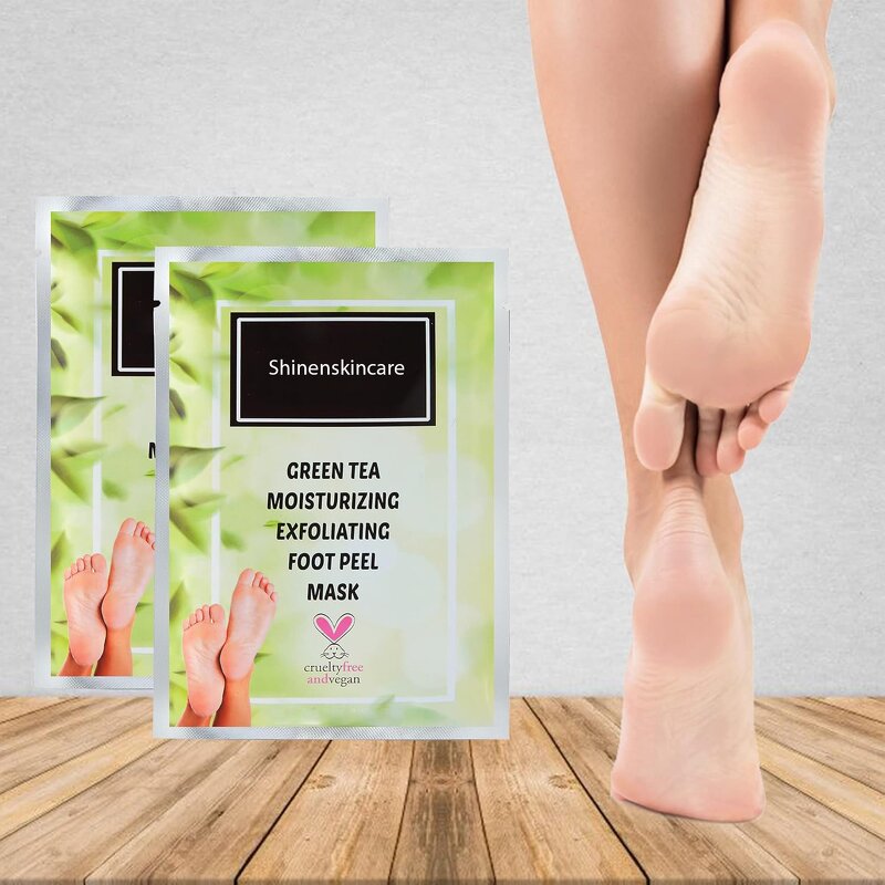 Peel Foot Mask Factory - OEM Green Tea Moisturizing Glycolic Acid