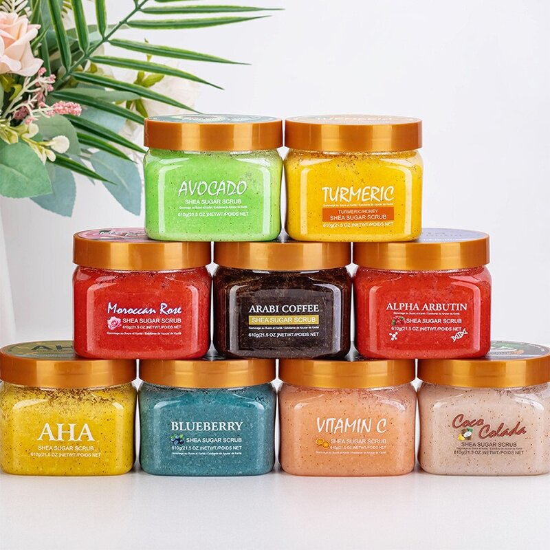 Body Scrub Supplier - OEM Coffee Rose Bamboo Charcoal Scrub