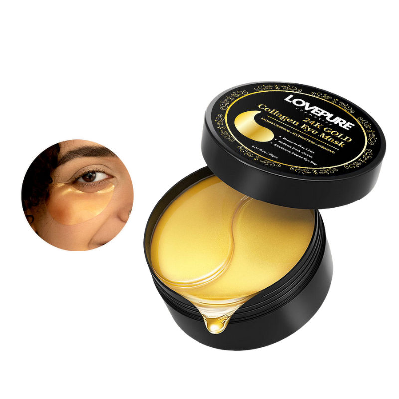 Eye Patch Gel Supplier - 24k Gold Collagen Hyaluronic Acid Anti-Puffiness