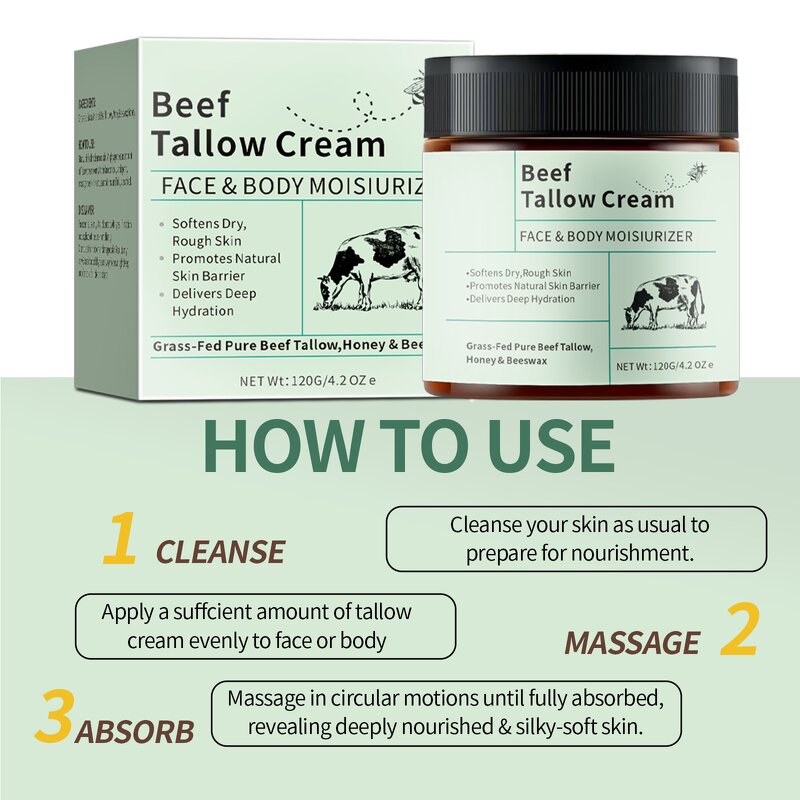 Tallow Cream Manufacturer - Private Label 100% Grass Fed Beef