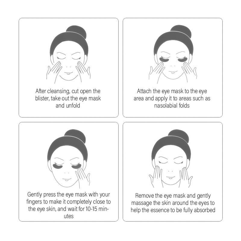 Eye Patch Supplier - No MOQ Massage Sheet Natural Gold Eye Mask