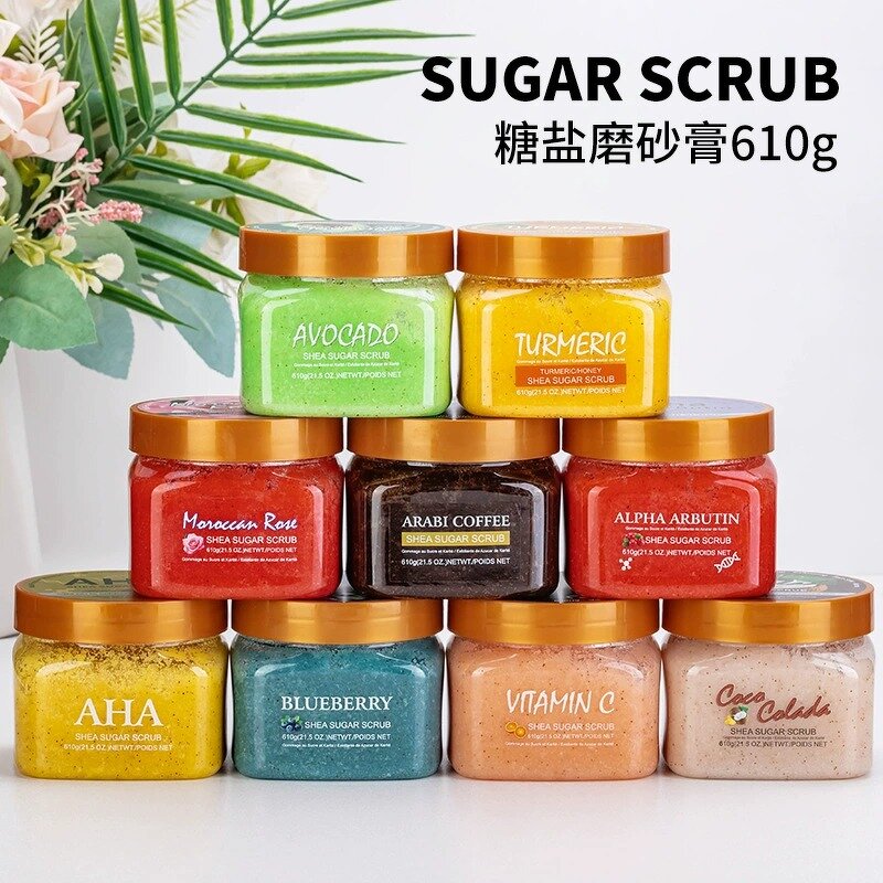 Body Scrub Supplier - OEM Coffee Rose Bamboo Charcoal Scrub