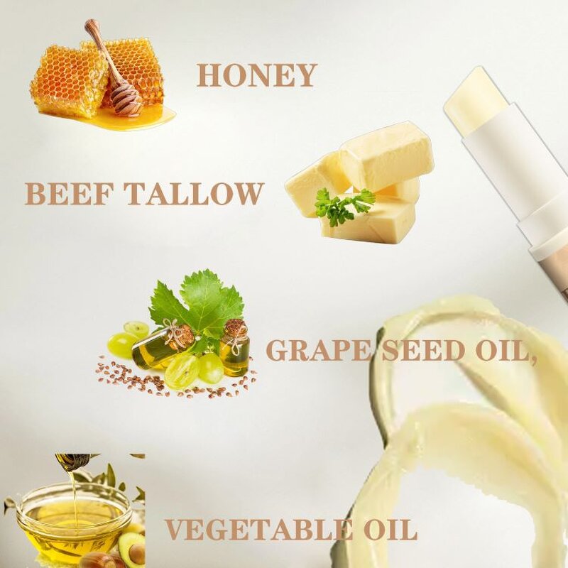 Lip Balm Factory - Bulk Honey Tallow Reduces Lip Lines