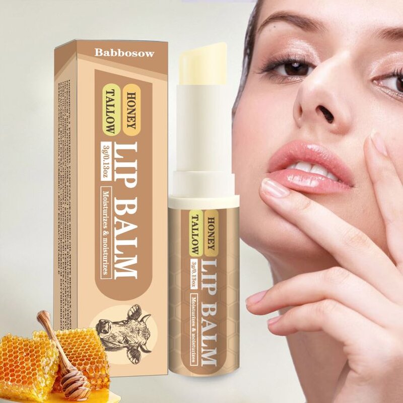 Lip Balm Factory - Bulk Honey Tallow Reduces Lip Lines