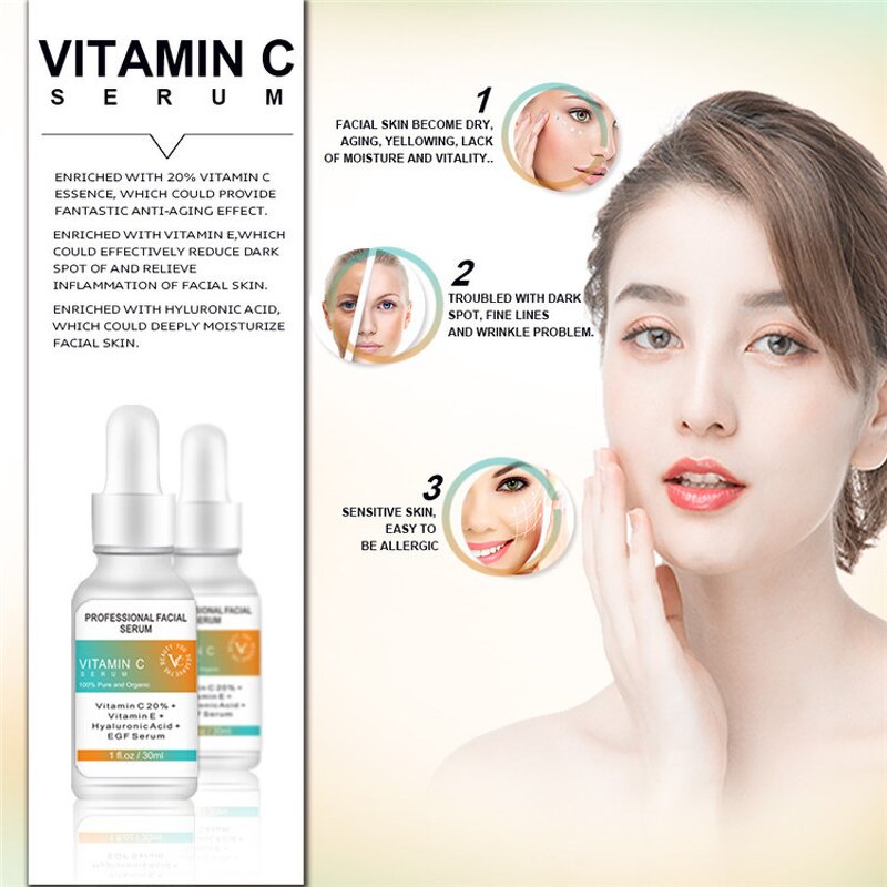 Vitamin C Serum Supplier - Private Label Organic Whitening Anti Spot