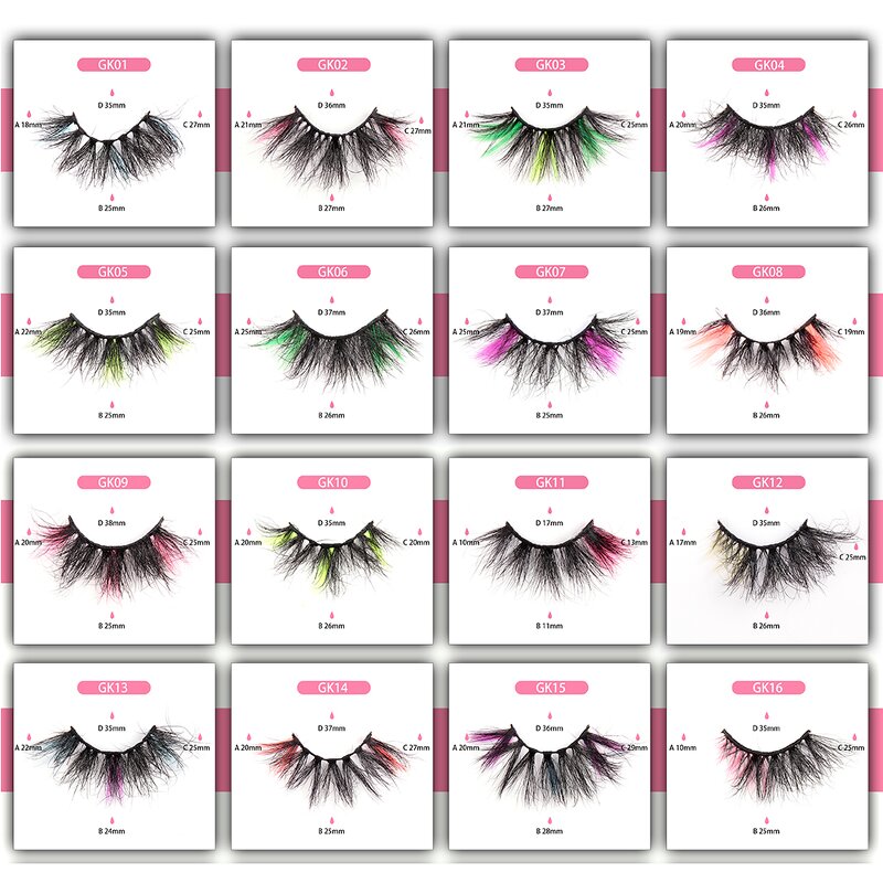 Color Eyelashes Supplier - OEM Wholesale Custom Individual Colored