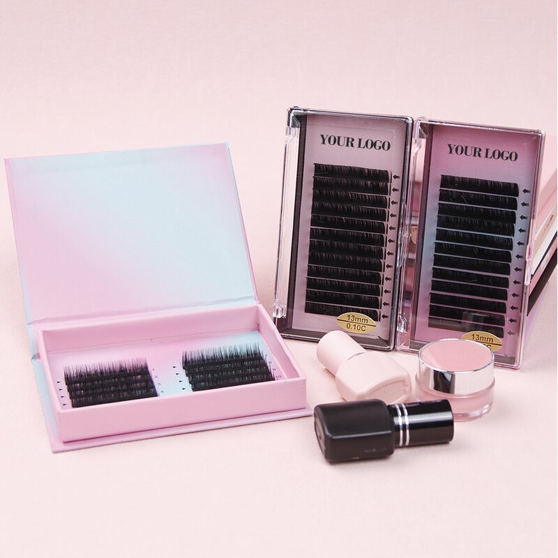 Pre Made Eyelashes Manufacturer - OEM Lash Fans Easy Fan Faux Mink