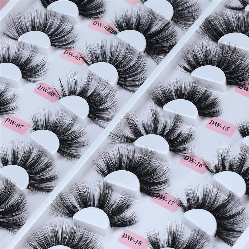 3D Faux Mink Lashes Factory - OEM Wispies Fluffies Drama Natural Long