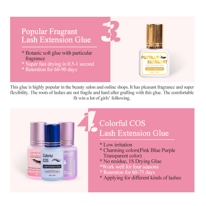 Eyelash Extension Glue Supplier - OEM 3ml/5ml/10ml Fast Dry Adhesive