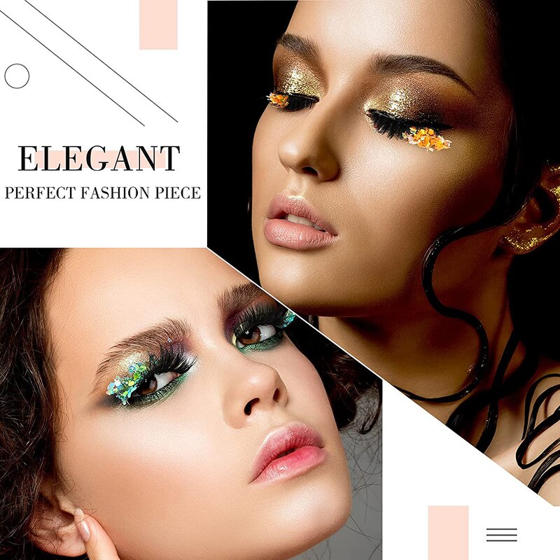 False Eyelashes Factory - OEM Dramatic Glitter Drag Queen Mermaid