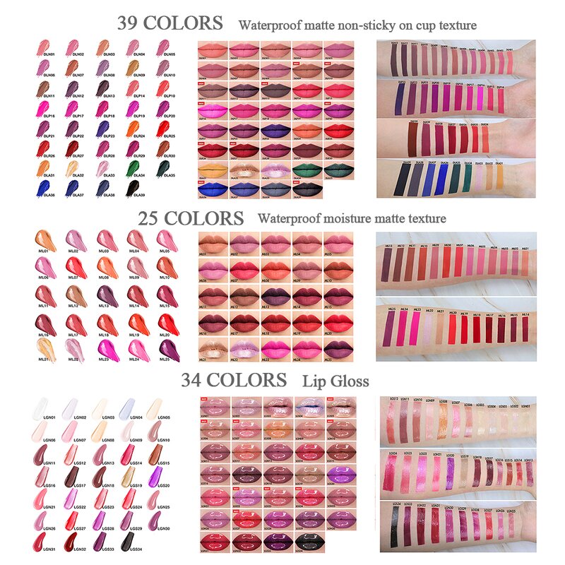 Custom Lip Gloss Supplier - OEM Long Lasting Non-Stick Bulk Matte