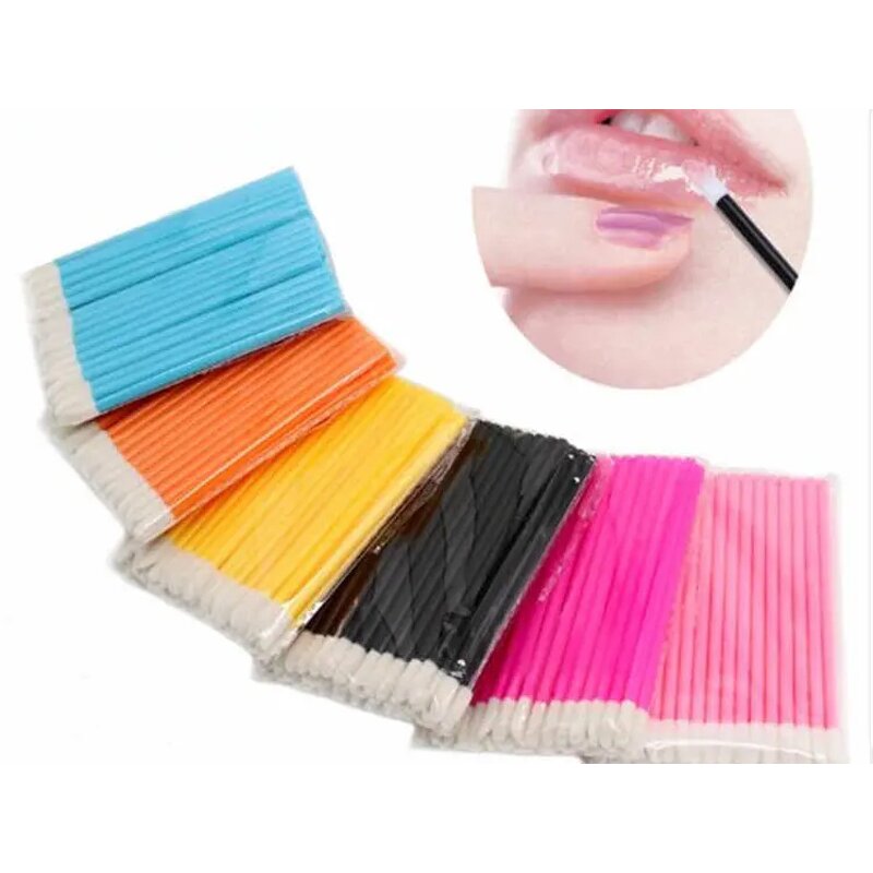 Lip Balm Brush Supplier - OEM Mini Long Head Scrub Gold Applicator