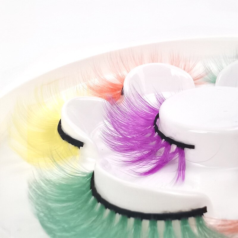 Color Eyelashes Supplier - OEM Wholesale Custom Individual Colored