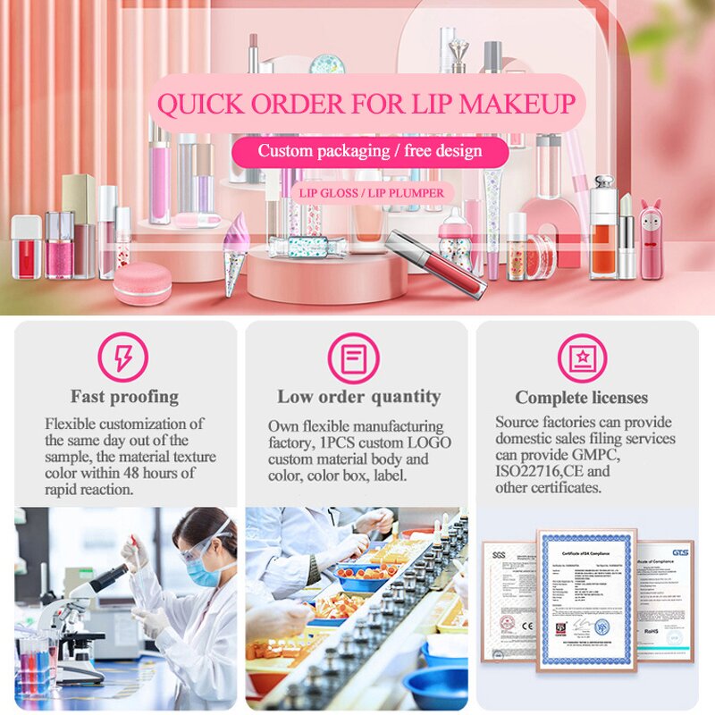 Custom Lip Gloss Supplier - OEM Long Lasting Non-Stick Bulk Matte