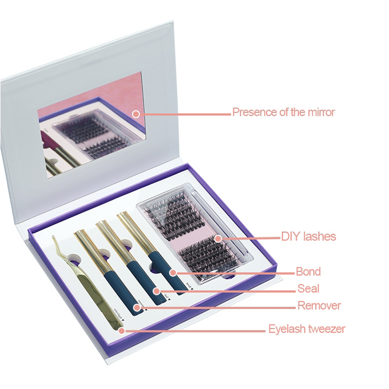 DIY Eyelash Extensions Supplier - OEM Segmented Lashes Kit for Home