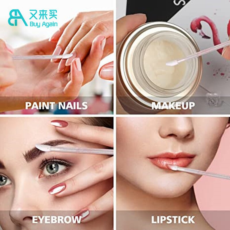 Lip Balm Brush Supplier - OEM Mini Long Head Scrub Gold Applicator