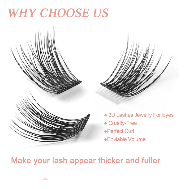 DIY Eyelash Extensions Supplier - OEM Segmented Lashes Kit for Home