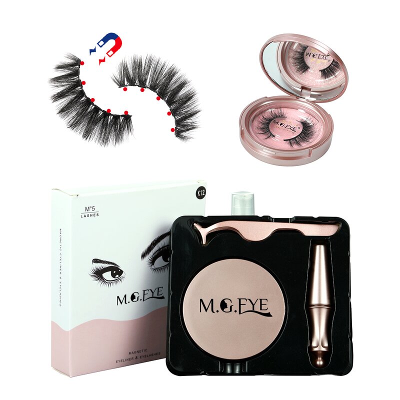 Magnetic False Eyelashes Factory - OEM Natural 5 Magnet 3D Lasting
