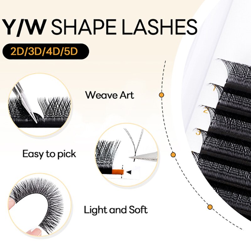 Yy Lashes Extension Supplier - OEM 12 Lines Grafting Private Logo