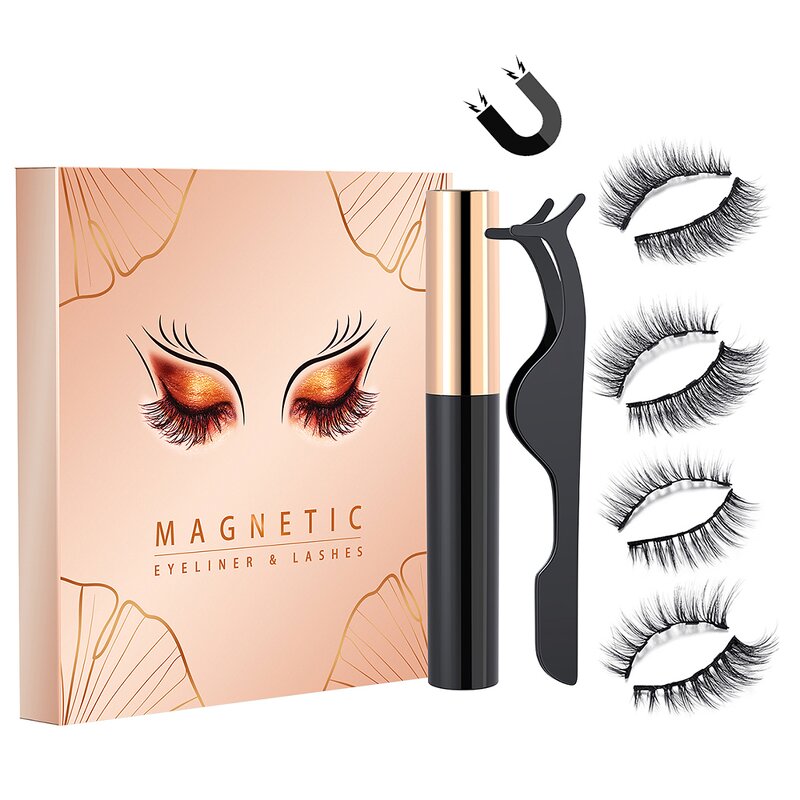 Magnetic False Eyelashes Factory - OEM Natural 5 Magnet 3D Lasting
