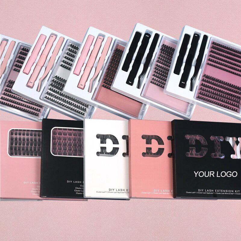 DIY Eyelash Extension Kit Supplier - OEM With Lash Clusters Bond Seal