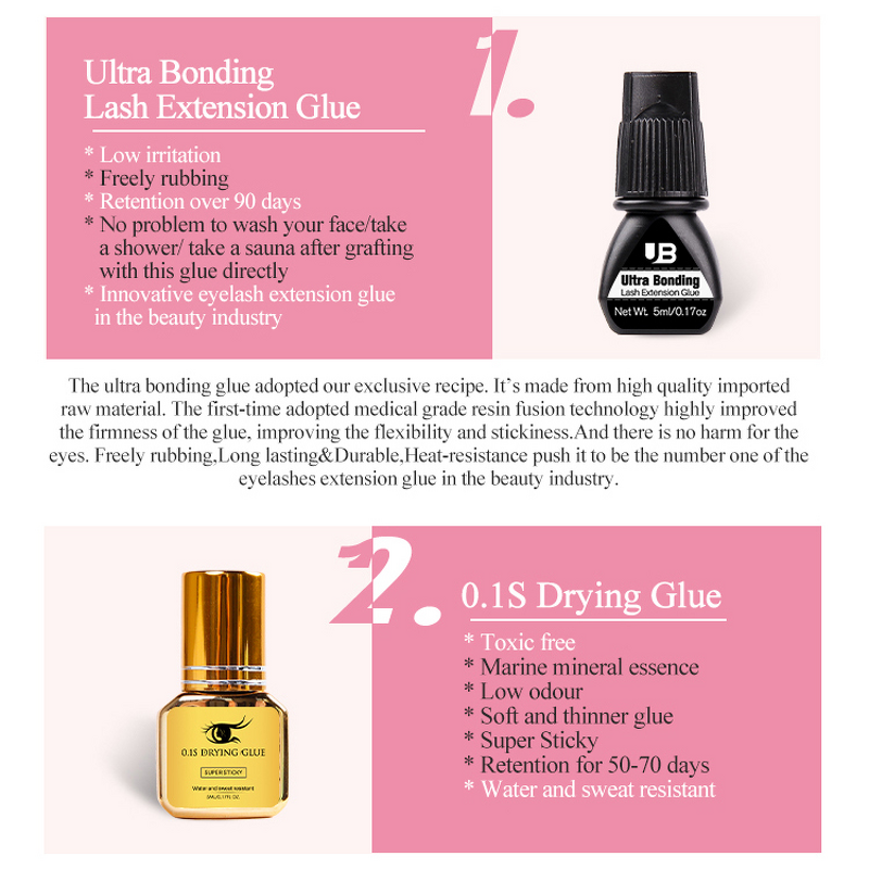 Eyelash Extension Glue Factory - OEM Fast Dry 6-9 Weeks 5ml/10ml