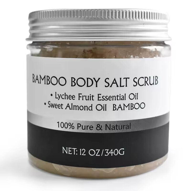Bamboo Salt Scrub Manufacturer - Organic Whitening Exfoliating Deep Cleansing