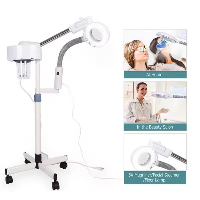 Ozone Facial Steamer Supplier - Portable 2-in-1 5X Magnifying Lamp Nano