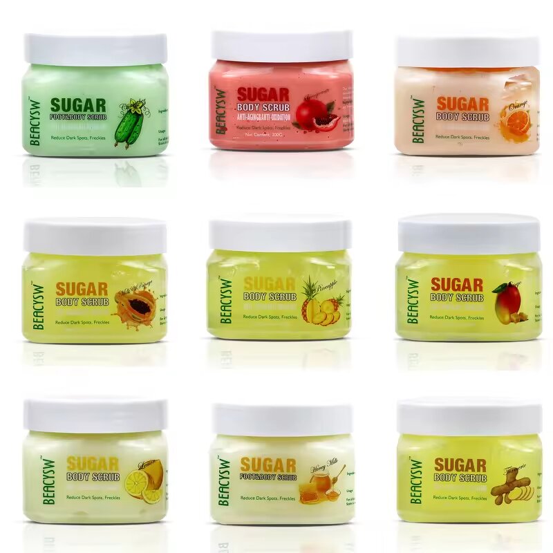 Body Scrub Factory - OEM Multi Fruit Orange Mango Papaya Vegan Formula