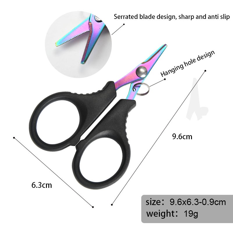 Fishing Scissors Manufacturer - OEM Mini Serrated Blade