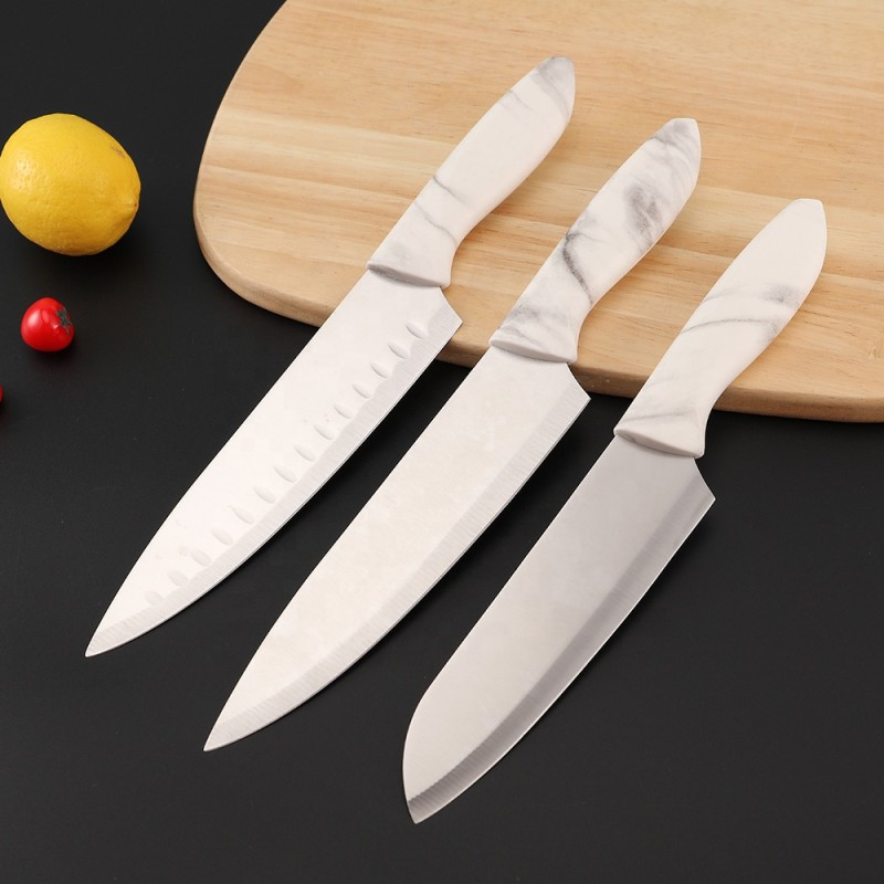 Japanese Knife Set Factory - OEM 9 PCS Marble Handle