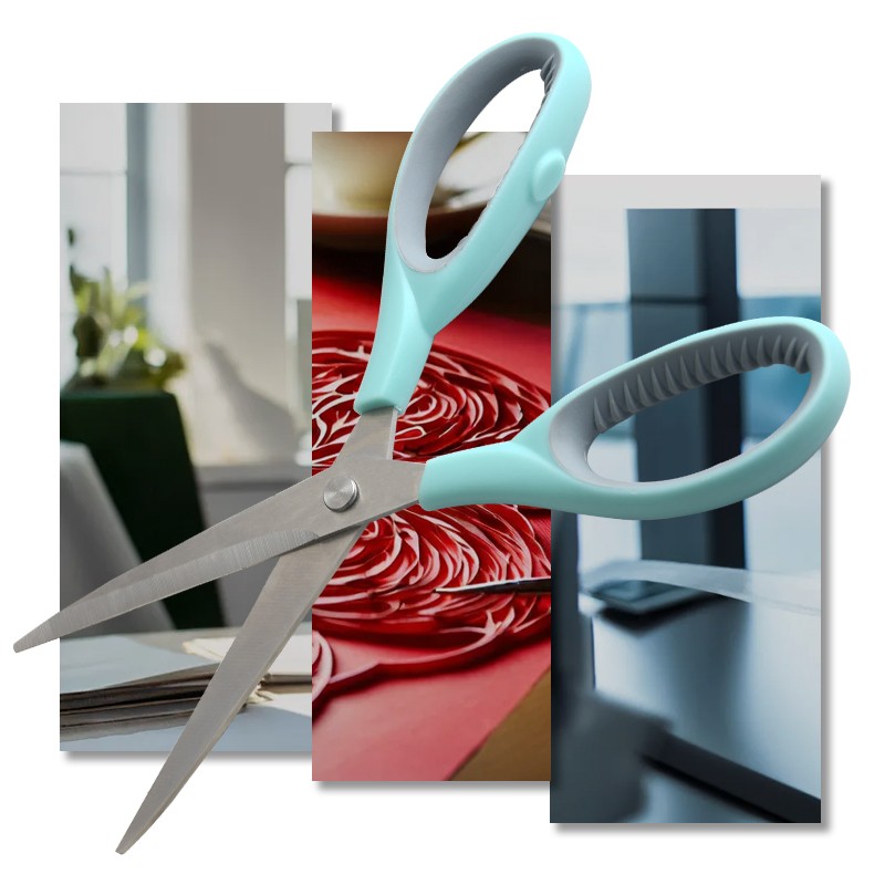 Office Scissors Manufacturer - OEM 8 Inch Comfort Handle
