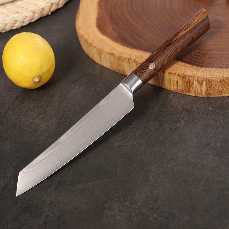 Damascus Knife Set Factory - OEM 5 Pcs Wooden Handle