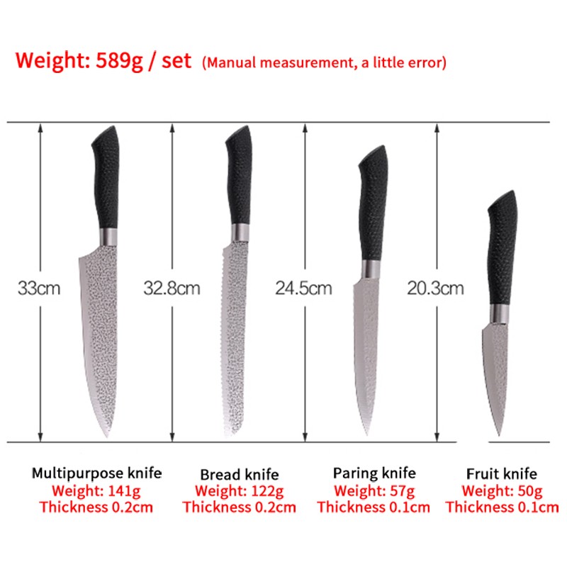 Chef Knife Set Factory - OEM 4pcs Premium Quality