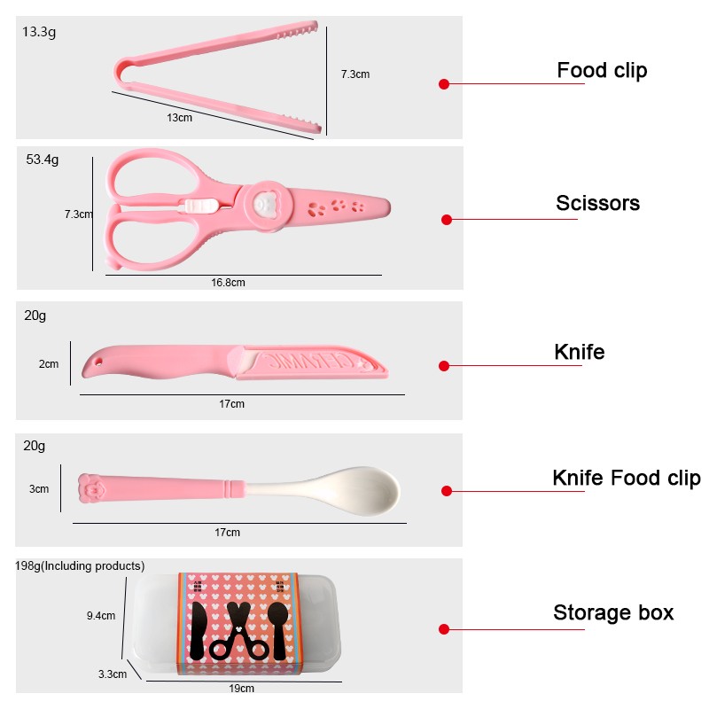 Baby Scissors Set Factory - OEM 4-Piece Ceramics Set