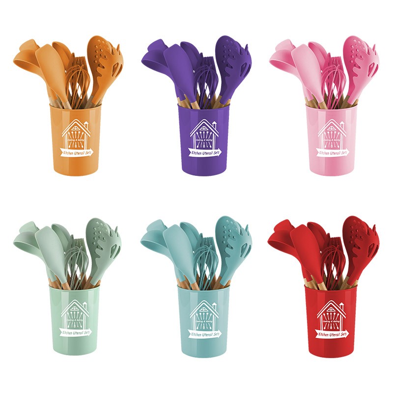 Kitchen Accessories Factory - OEM 12-Piece Wooden Handle