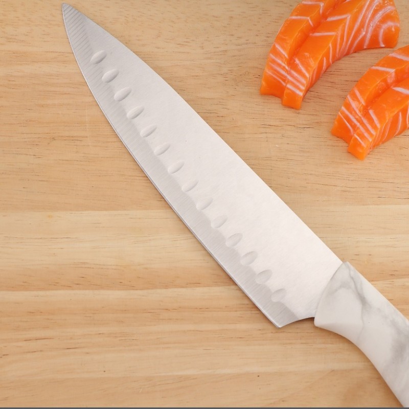 Japanese Knife Set Factory - OEM 9 PCS Marble Handle