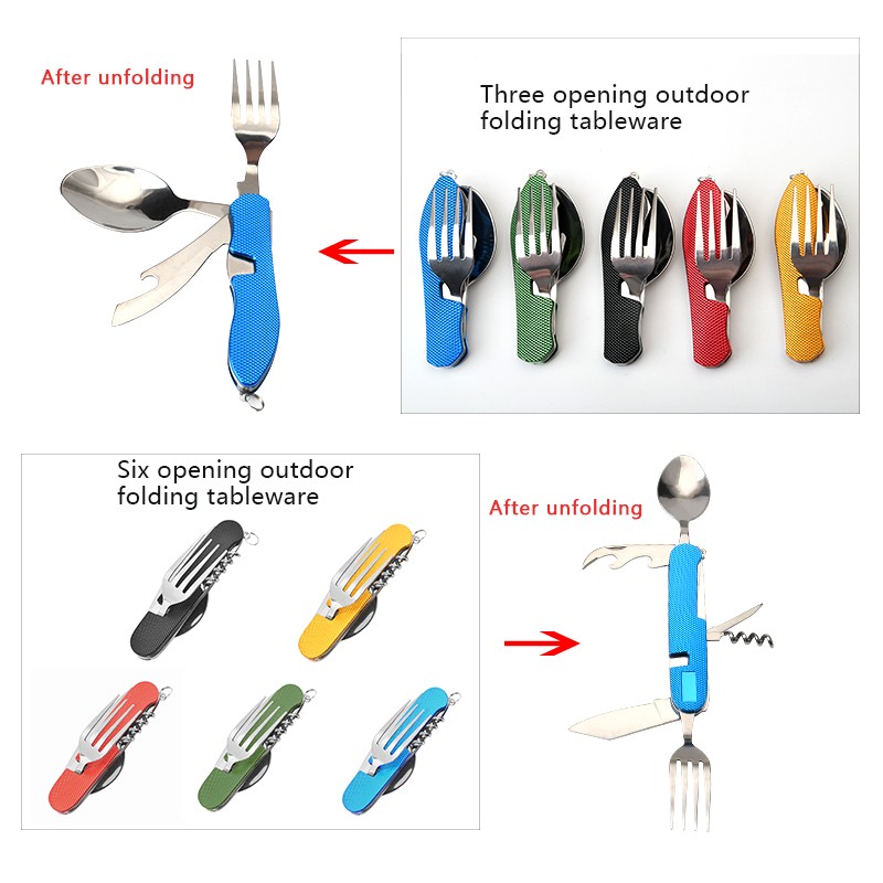 Camping Tableware Factory - OEM 4 in 1 Cutlery Set
