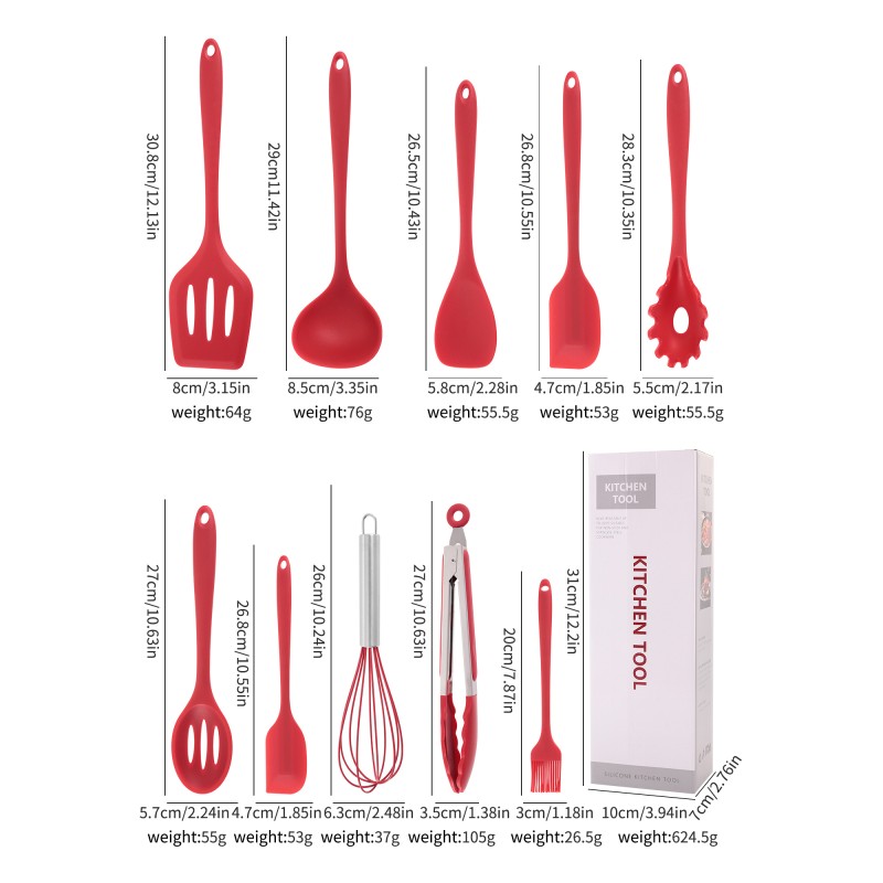 Kitchen Utensils Set Manufacturer - OEM Silicone Spoon Set