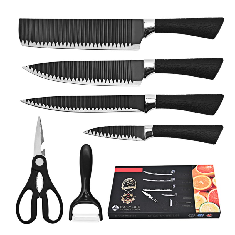 Kitchen Knife Set Factory - OEM 6-Piece Color Box Set