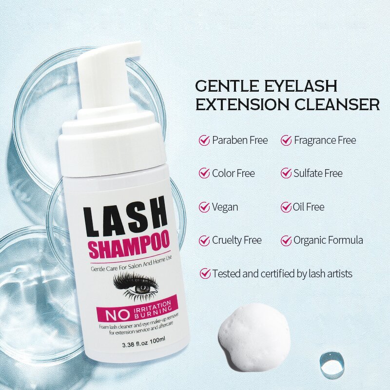Lash Cleaner Supplier - Custom Bubble Primer Mink Lashes Extension Foam