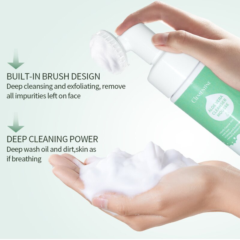 Facial Foam Cleanser Manufacturer - Self Foaming Vitamin C Aloe Vera Wash
