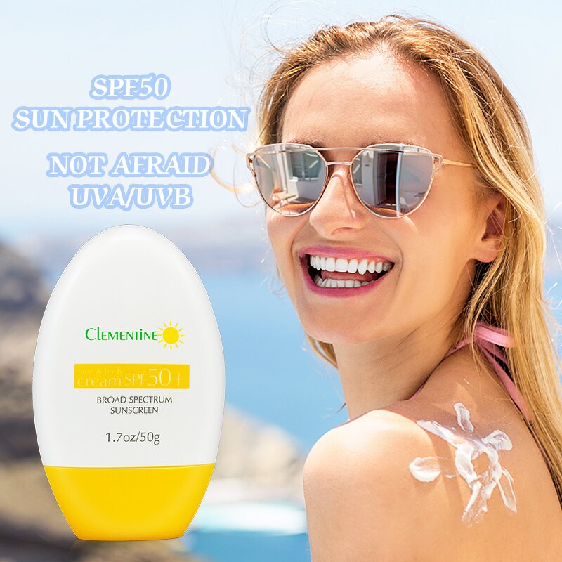 Sun Cream Manufacturer - Custom Logo Eco Friendly Aloe Soothing SPF 50