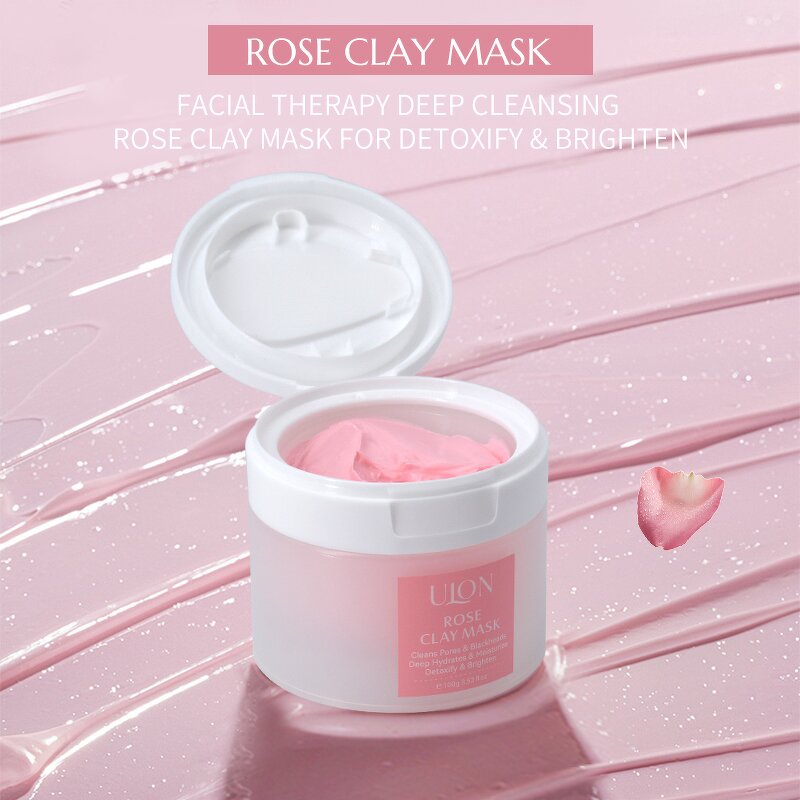 Clay Mask Supplier - Facial Therapy Deep Cleansing Vitamin C Pink Rose
