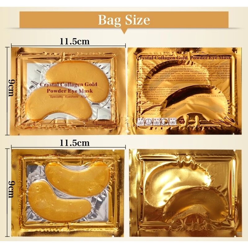 Eye Mask Factory - Manufacturer Private Label Hydrogel 24k Gold Sheet