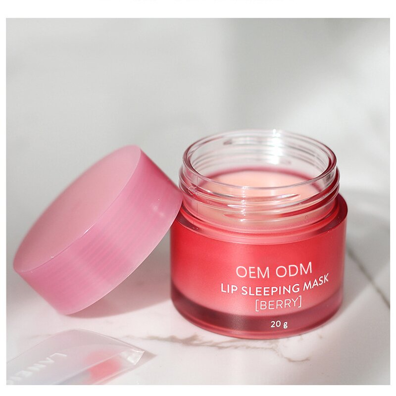 Lip Mask Supplier - Moisturizing Strawberry Overnight Nourishing Balm