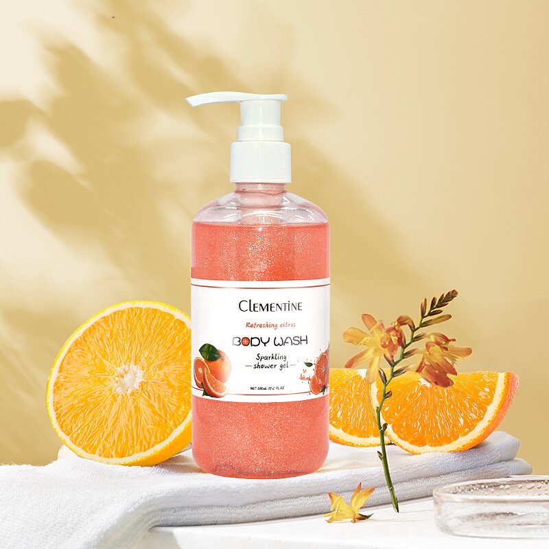 Body Wash Manufacturer - Private Label Oem Perfume Natural Citrus Glitter