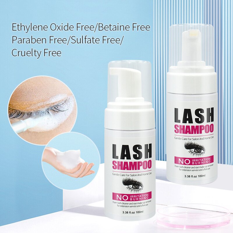 Lash Shampoo Factory - Custom logo Natural Scented Tear Free Premade Cleaner