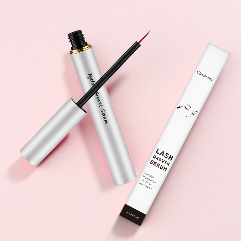 Lash Growth Oil Manufacturer - No logo pink Serum with Applicator