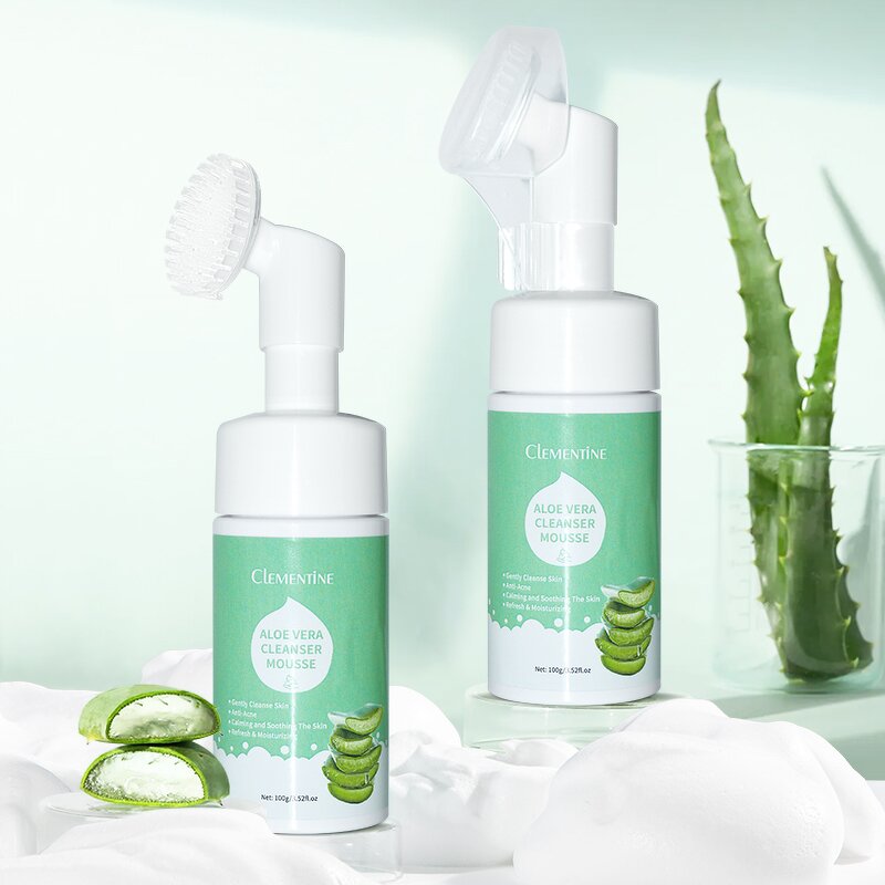 Facial Foam Cleanser Manufacturer - Self Foaming Vitamin C Aloe Vera Wash